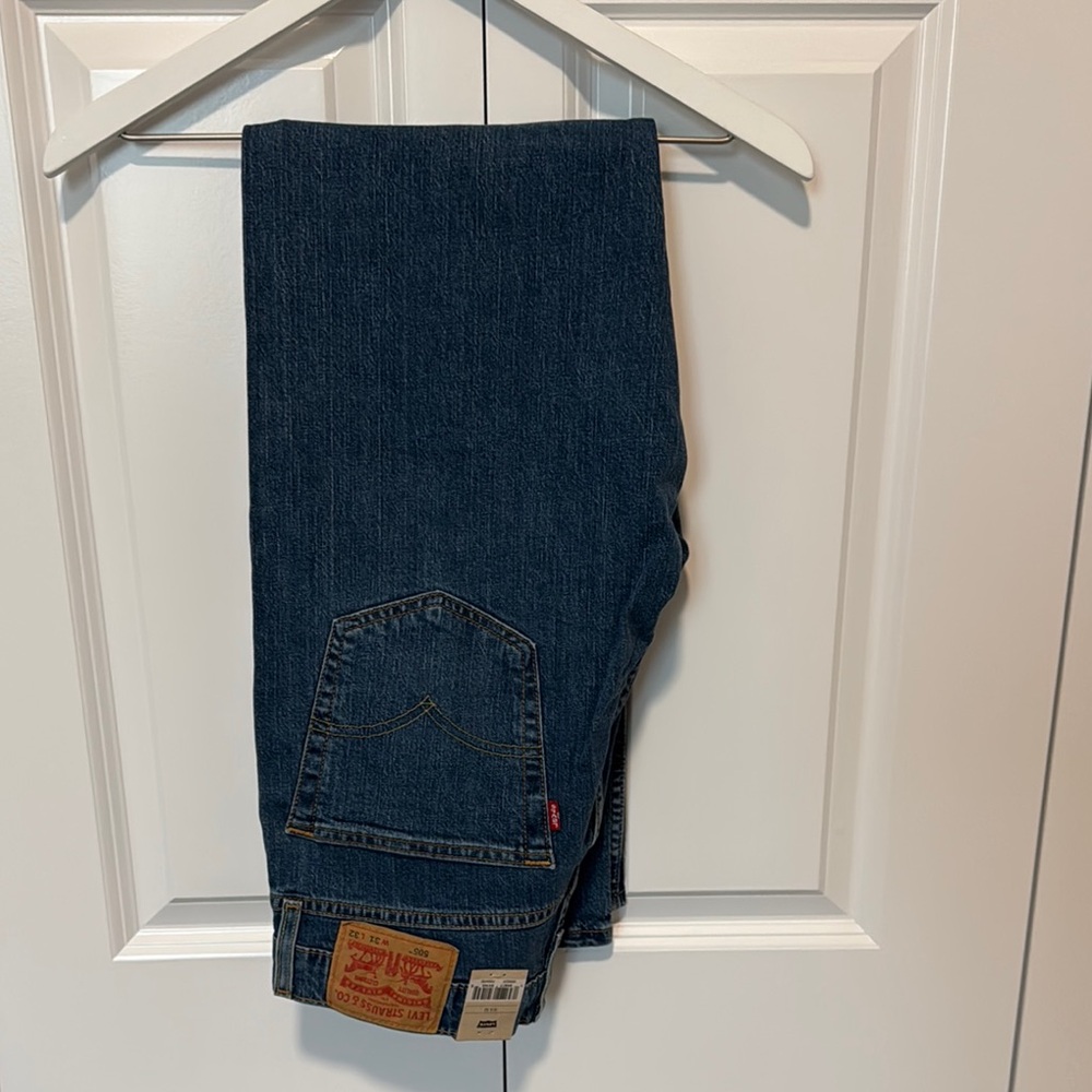 Levi's 505 Regular Straight Blue Jeans Classic Style